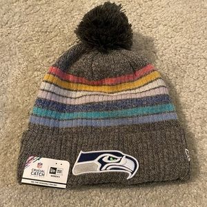 Womens seahawk stocking cap.